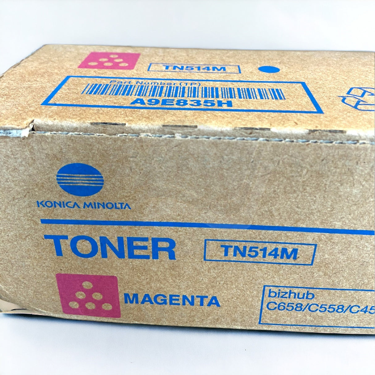 Originální toner Konica Minolta TN514M Magenta A9E835H pro Bizhub C458 C558 C658^