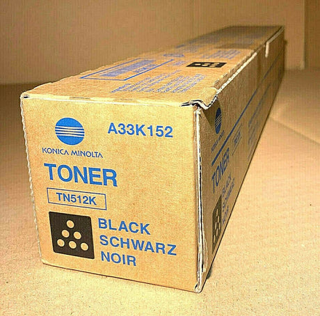 Original Konica Minolta TN512K Toner Black Schwarz A33K152 Bizhub C454 C554 C554