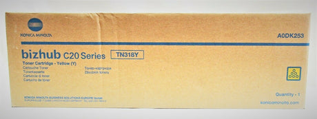 "Original Konica Minolta TN318Y Toner Cartridge Yellow A0DK253 für Bizhub C20P