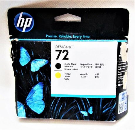 "Teinte noire et jaune d'origine HP Color LaserJet 72 C9384A pour T610 T620 T770 7